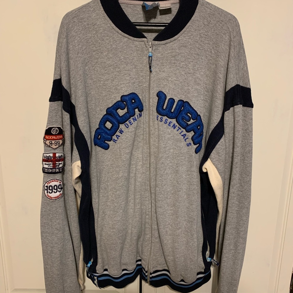 Authentic Vintage RocaWear old school zippered sweatshirt